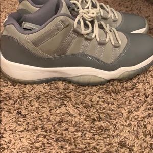 Jordan 11 grey low top size 6Y
